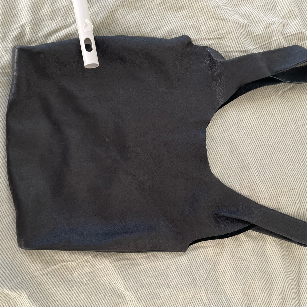 Rare Baggu leather shopping bag - Picture 3 of 5